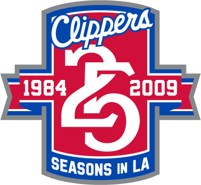 Los Angeles Clippers 2008 Anniversary Logo t shirts iron on transfers